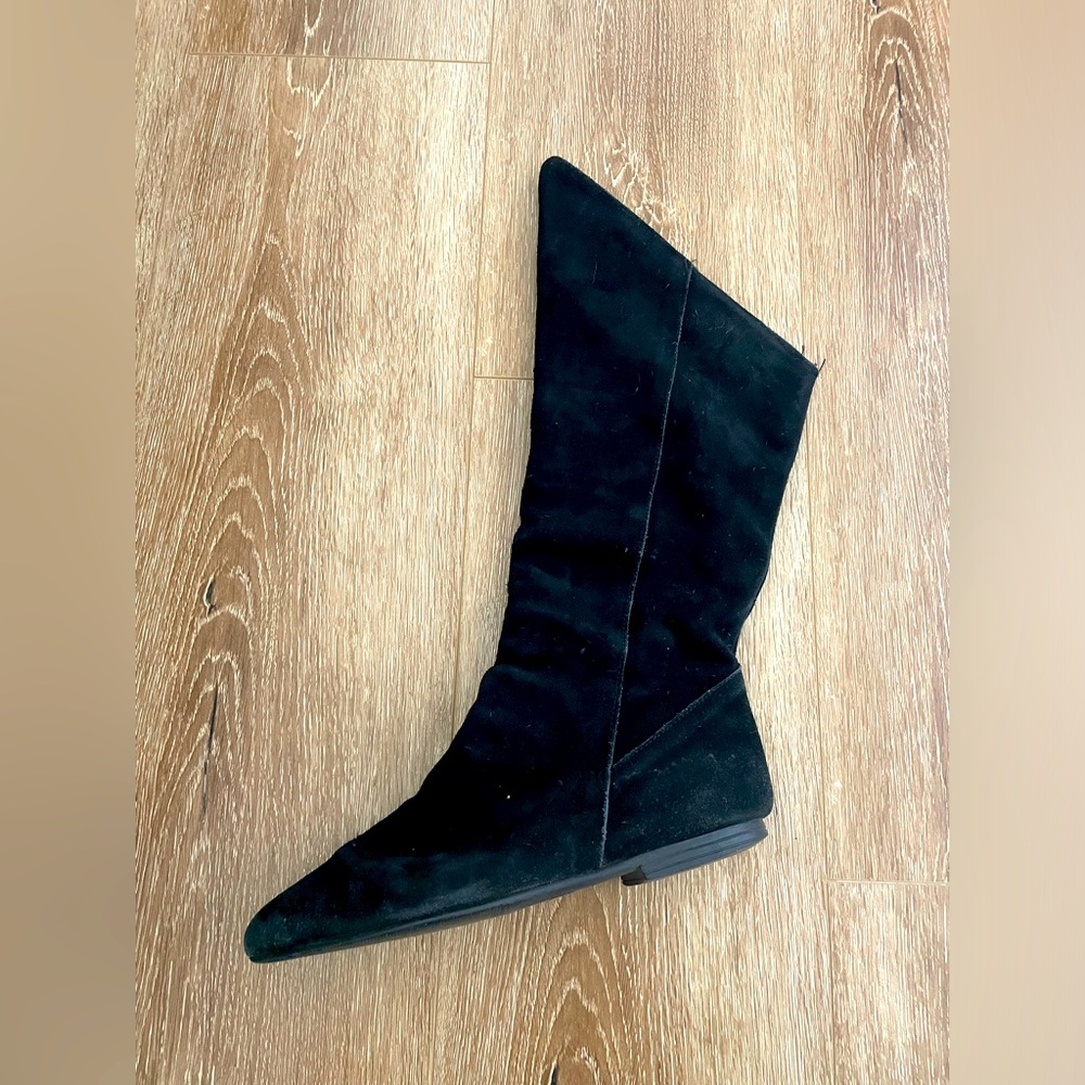 Vintage suede flat boots size 7